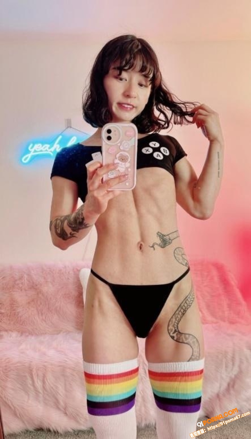 中韩混血极品健身肌肉美女...（8）